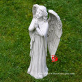 resin praying angel statue